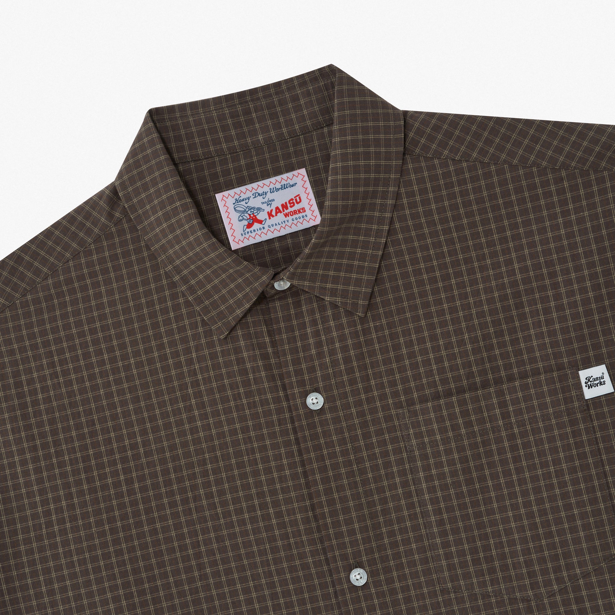 Short Sleeve Checkered Shirt