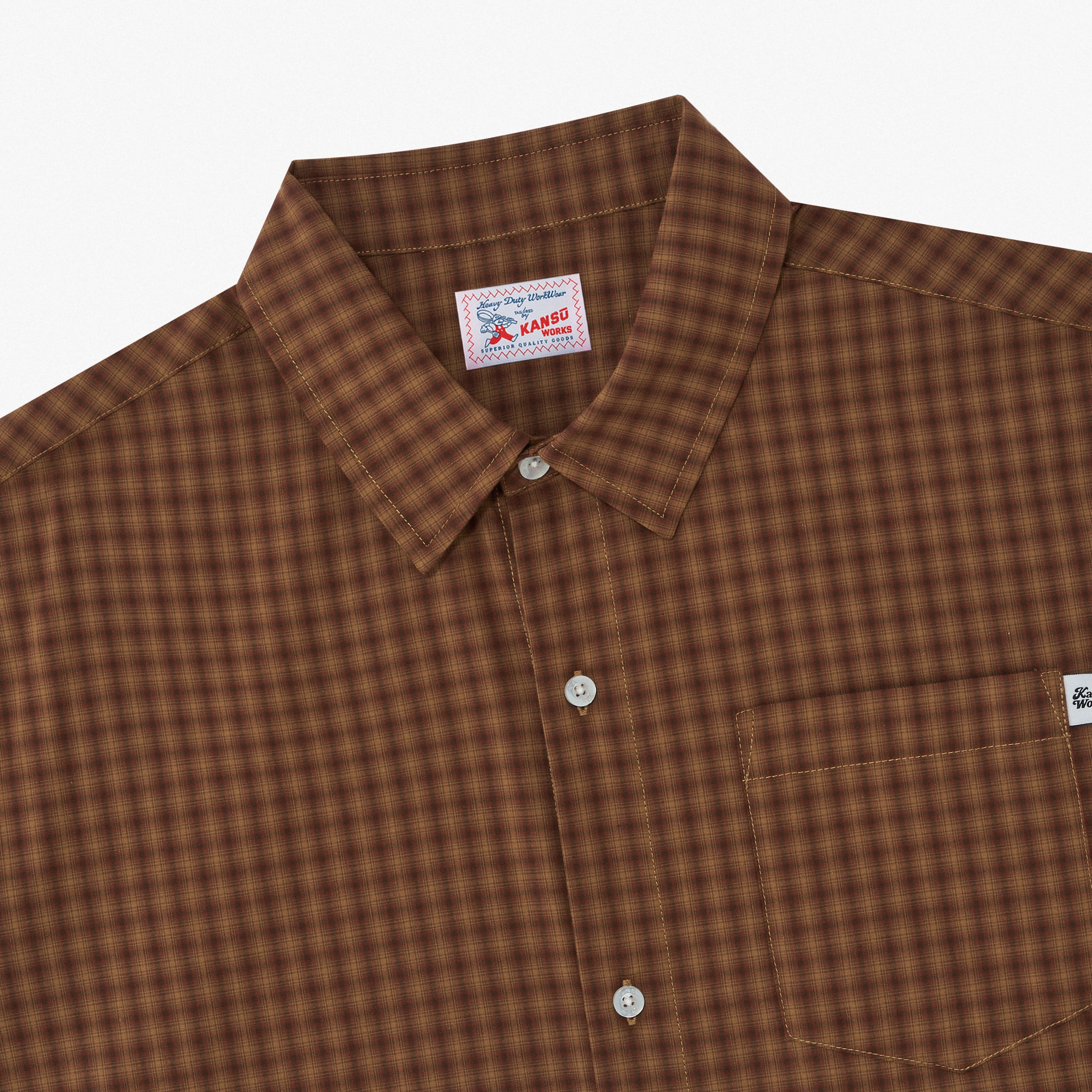 Short Sleeve Checkered Shirt