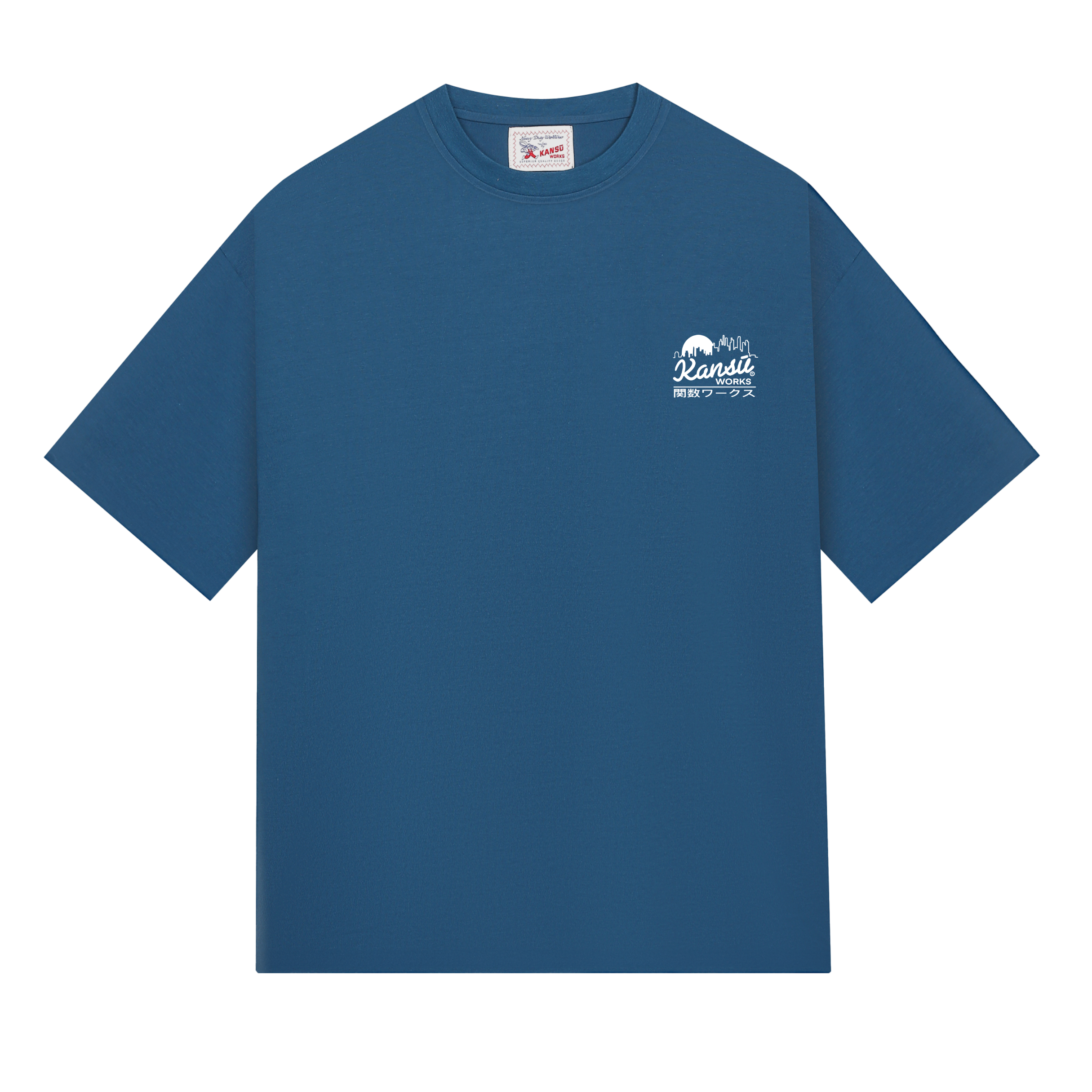 Skyline Tee - Petrol Blue