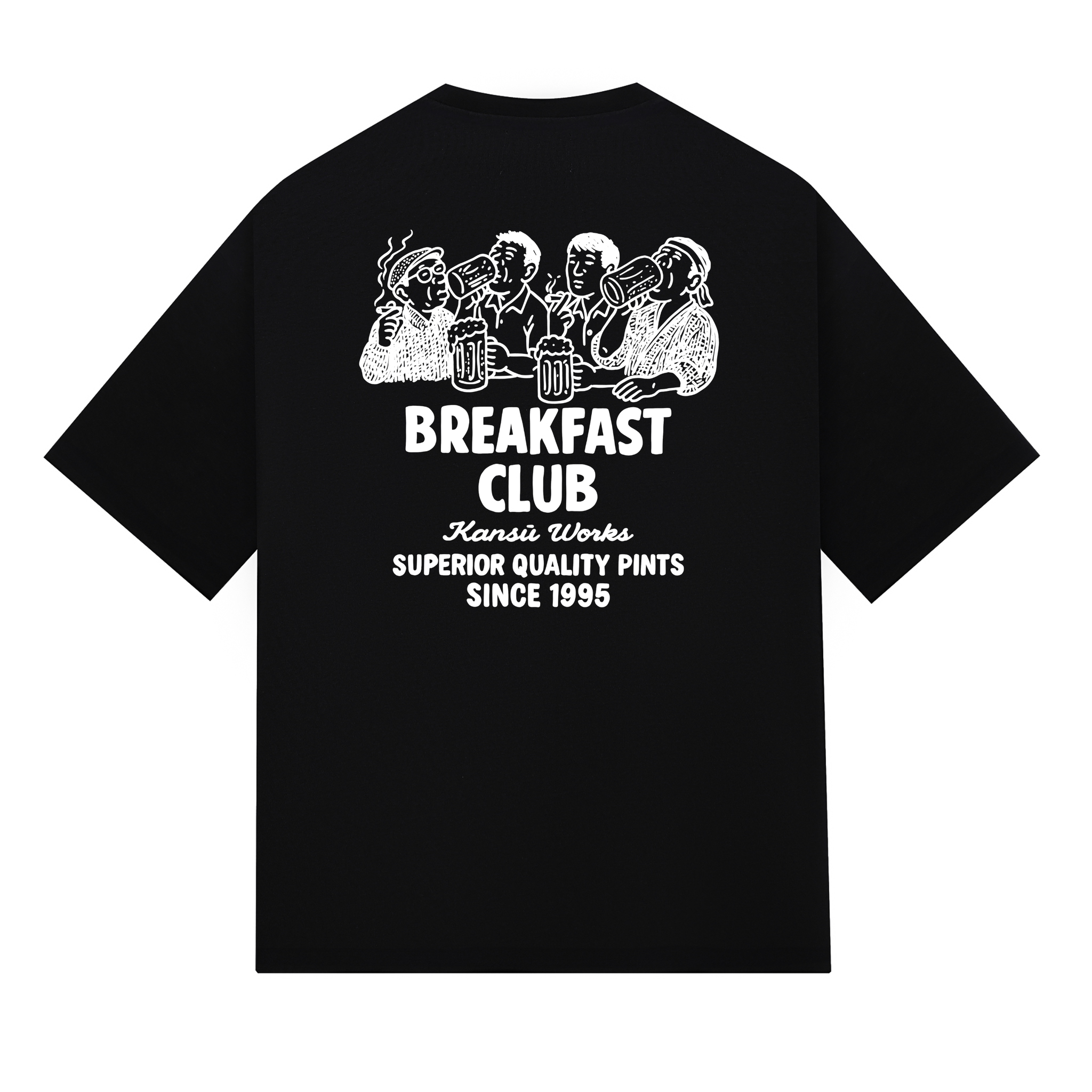 BREAKFAST CLUB ブラック Tシャツ BreakfastClubTee-Back-Black.