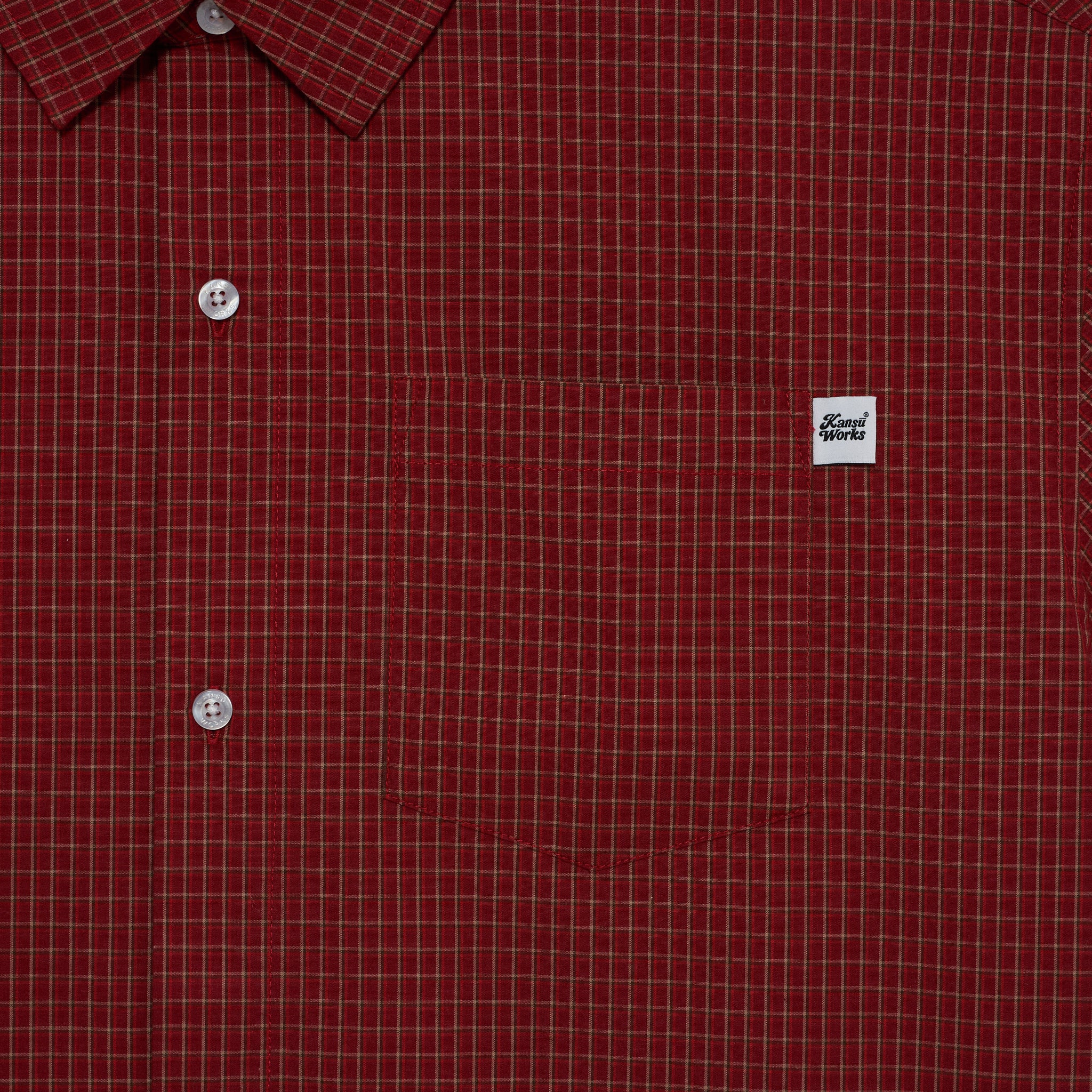 Short Sleeve Checkered Shirt