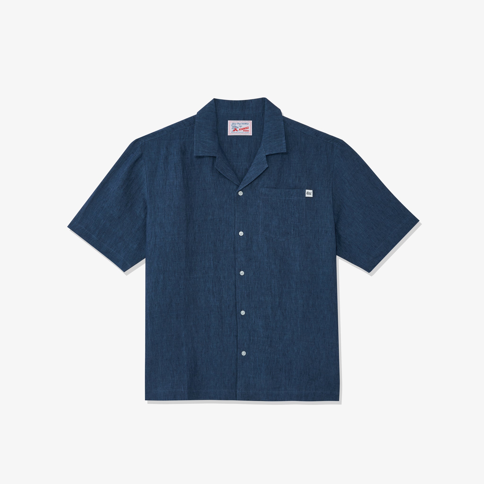 Cuban Collar Linen Shirt