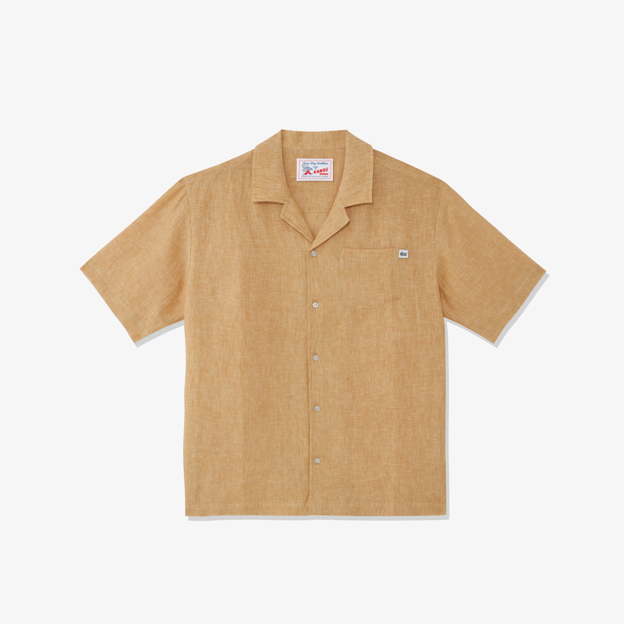Cuban Collar Linen Shirt