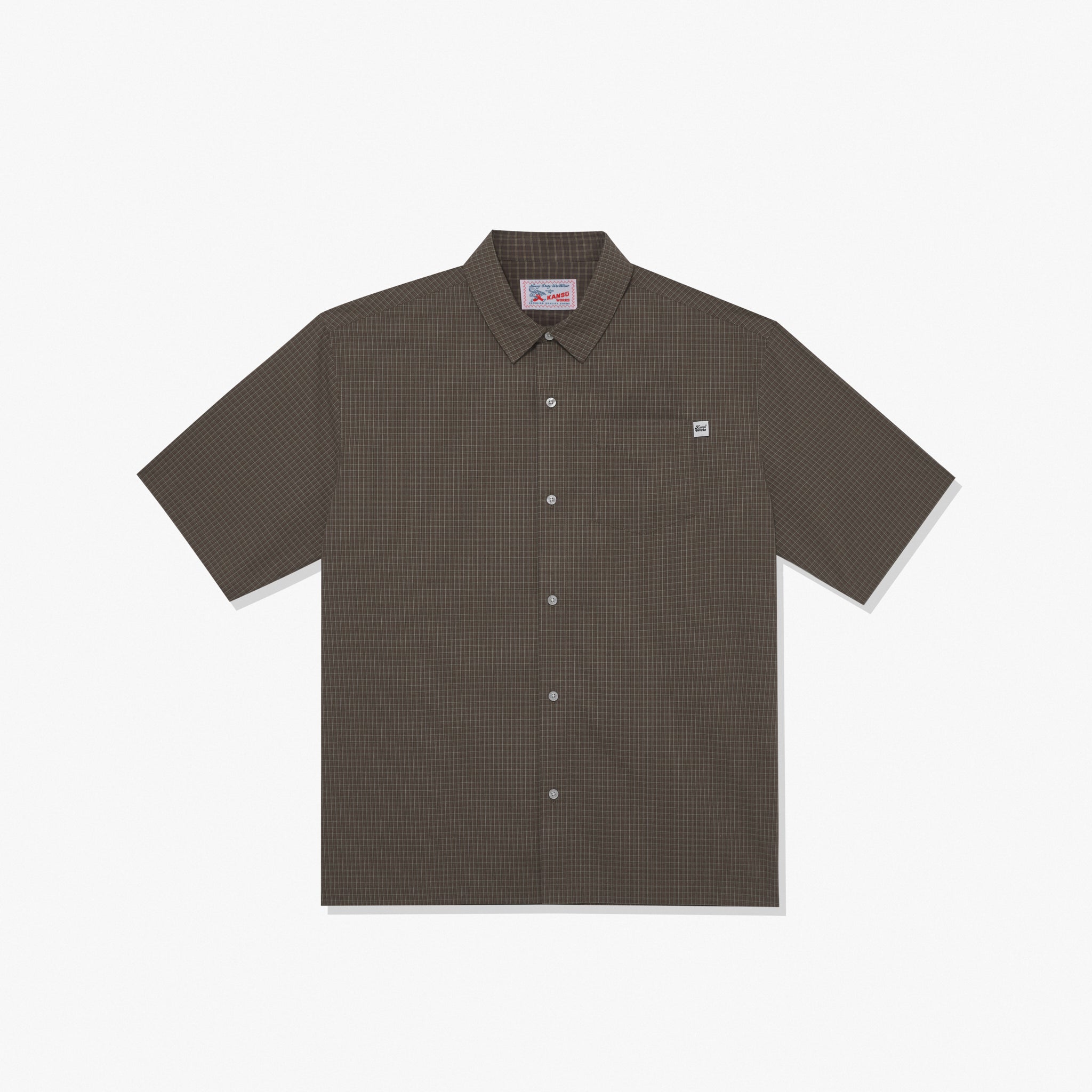 Short Sleeve Checkered Shirt