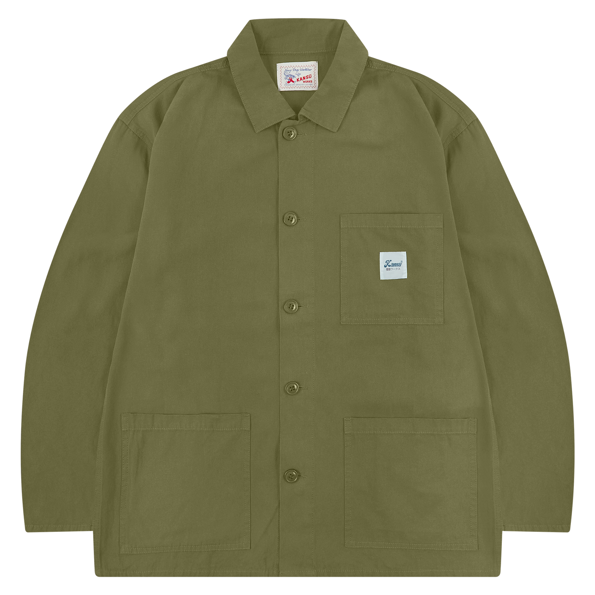 French Chore Jacket - Light Olive
