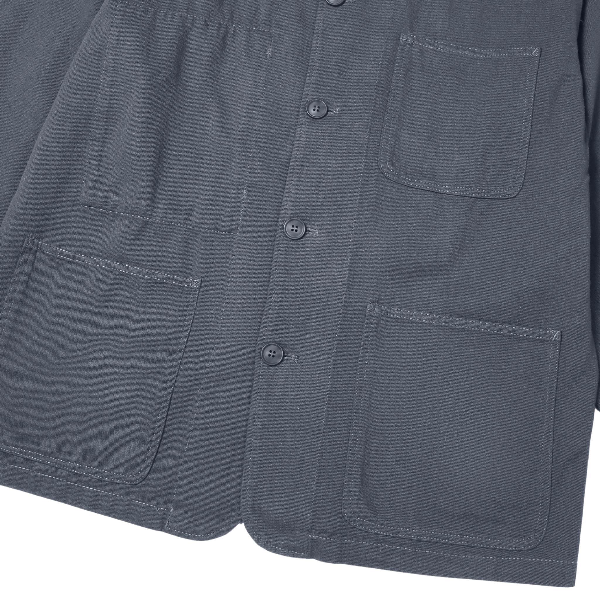 Lightweight French Chore Jacket - Washed Blue