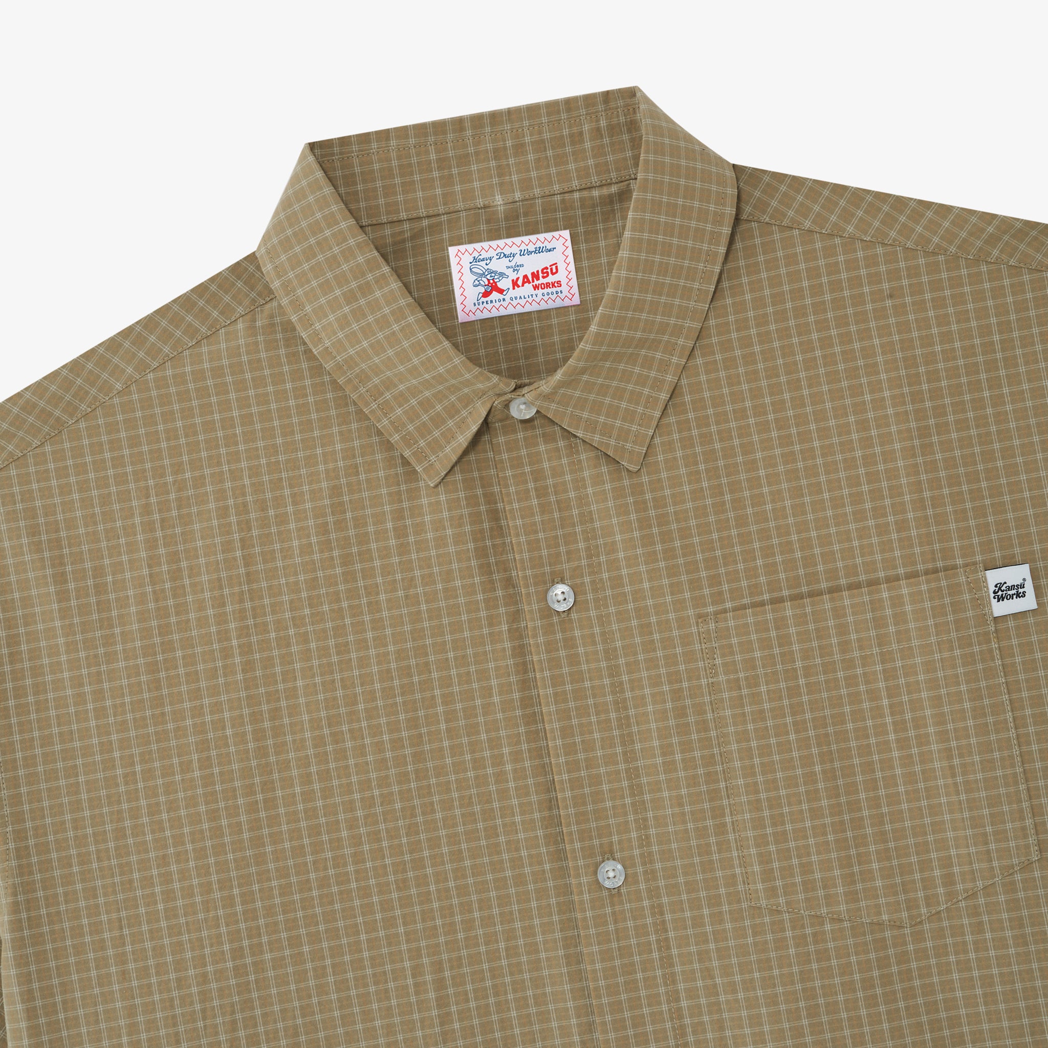Short Sleeve Checkered Shirt