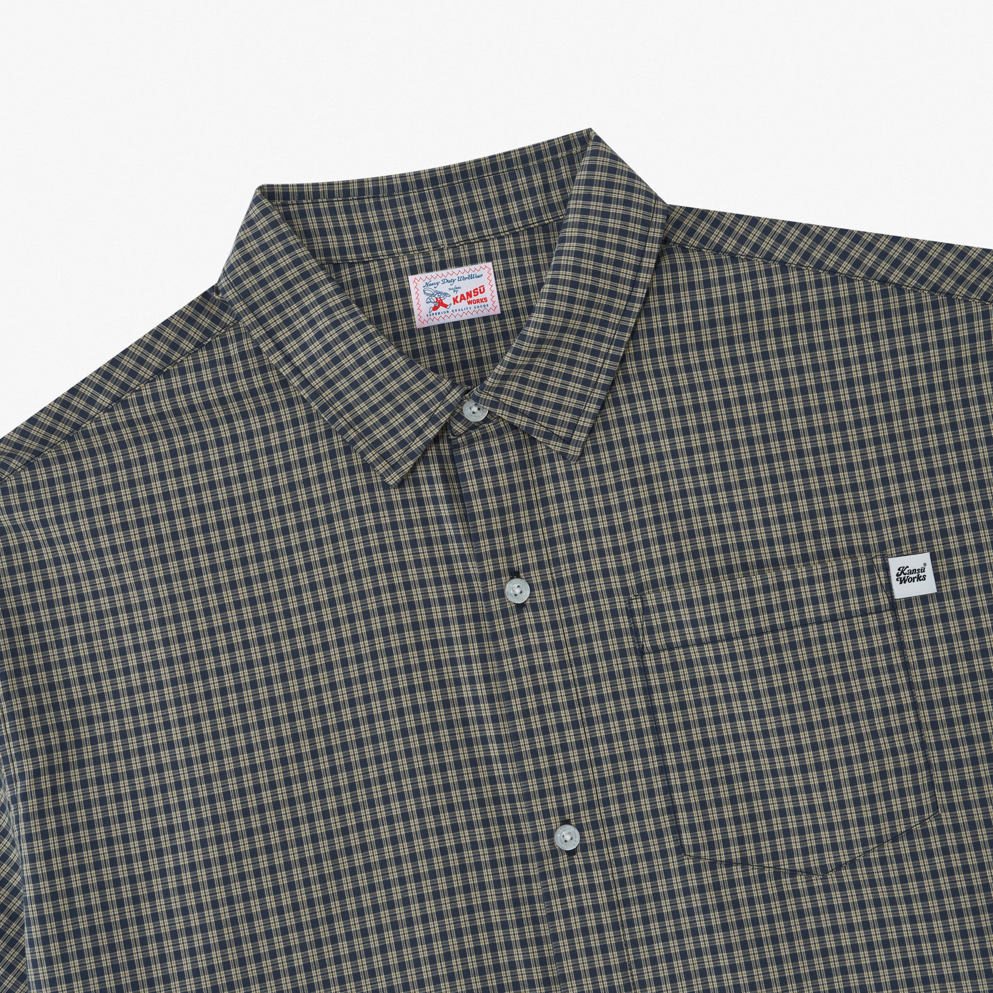 Short Sleeve Checkered Shirt