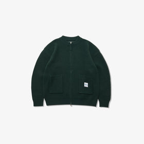 Zip Up Wool Cardigan