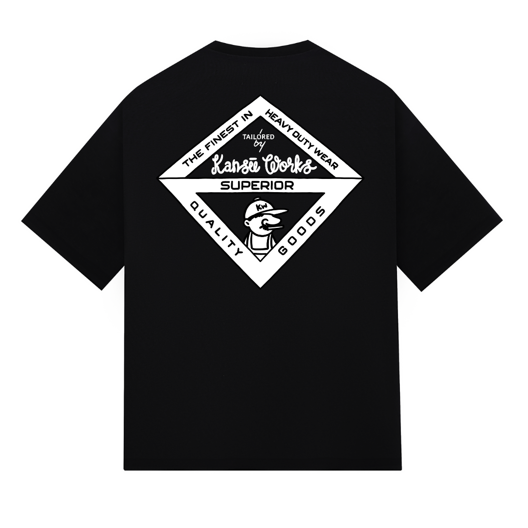 Kansū Spaghetti Tee - Black
