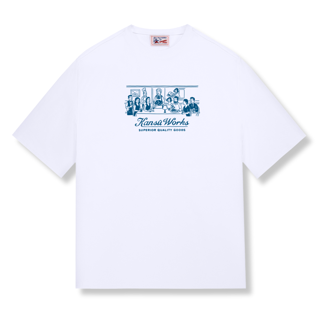 Dinner Party Tee - Blue Print