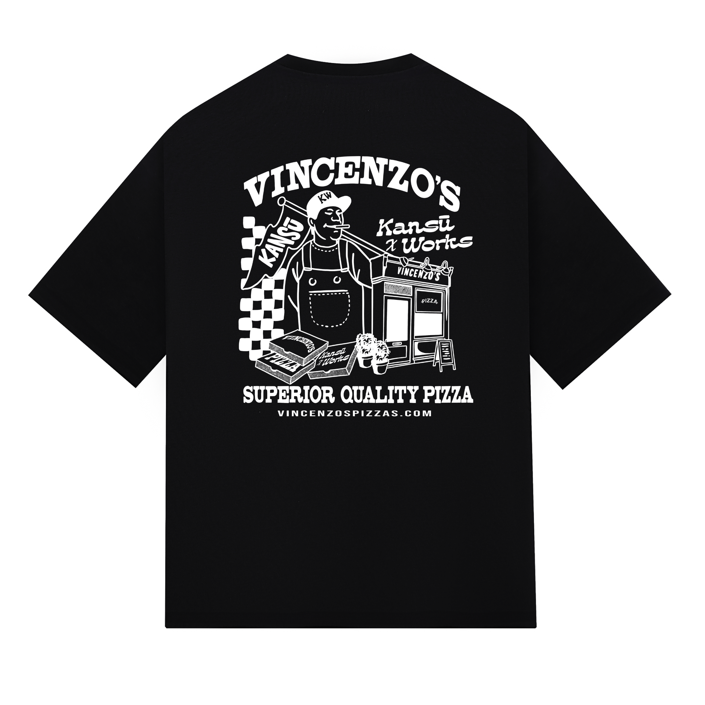 Kansū x Vincenzos Tee - Black