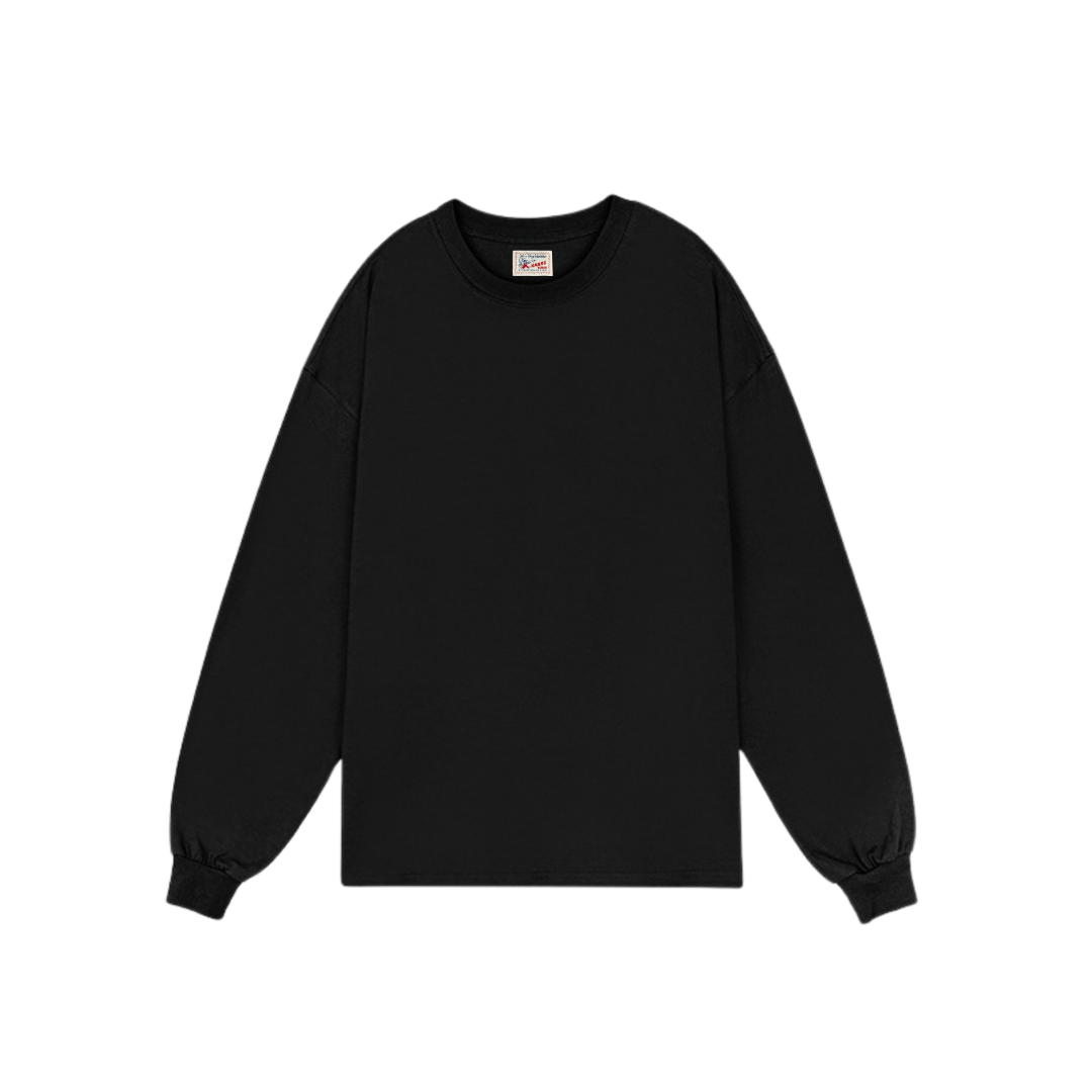 Blank Long Sleeve Tee - Black
