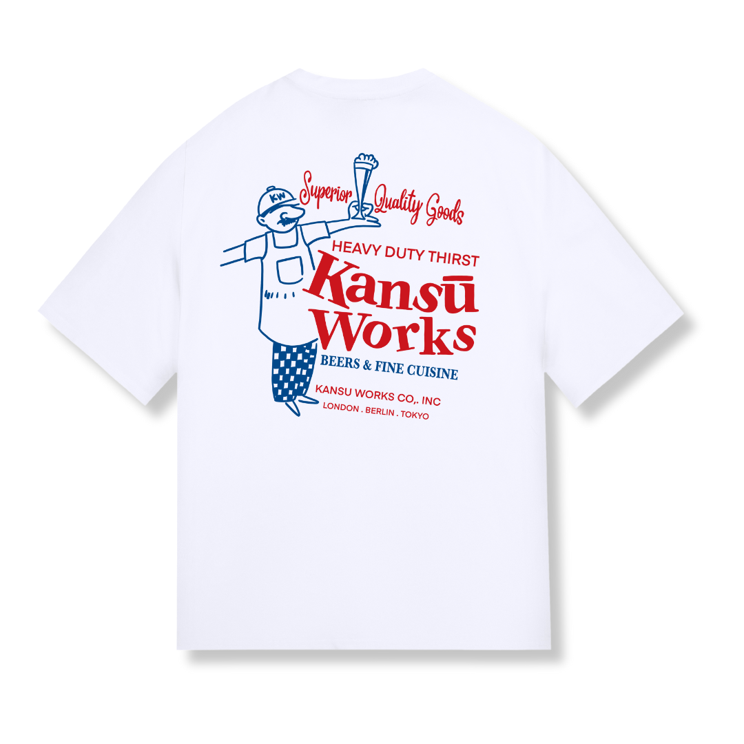 "Beer is served" Tee - Blue