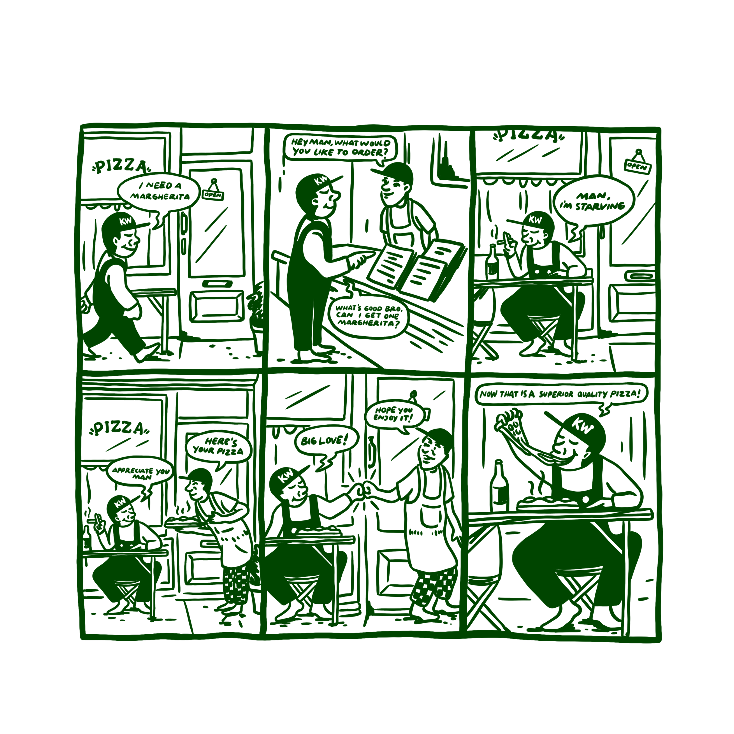 Kansū Comic Strip Tee | 6th Nov