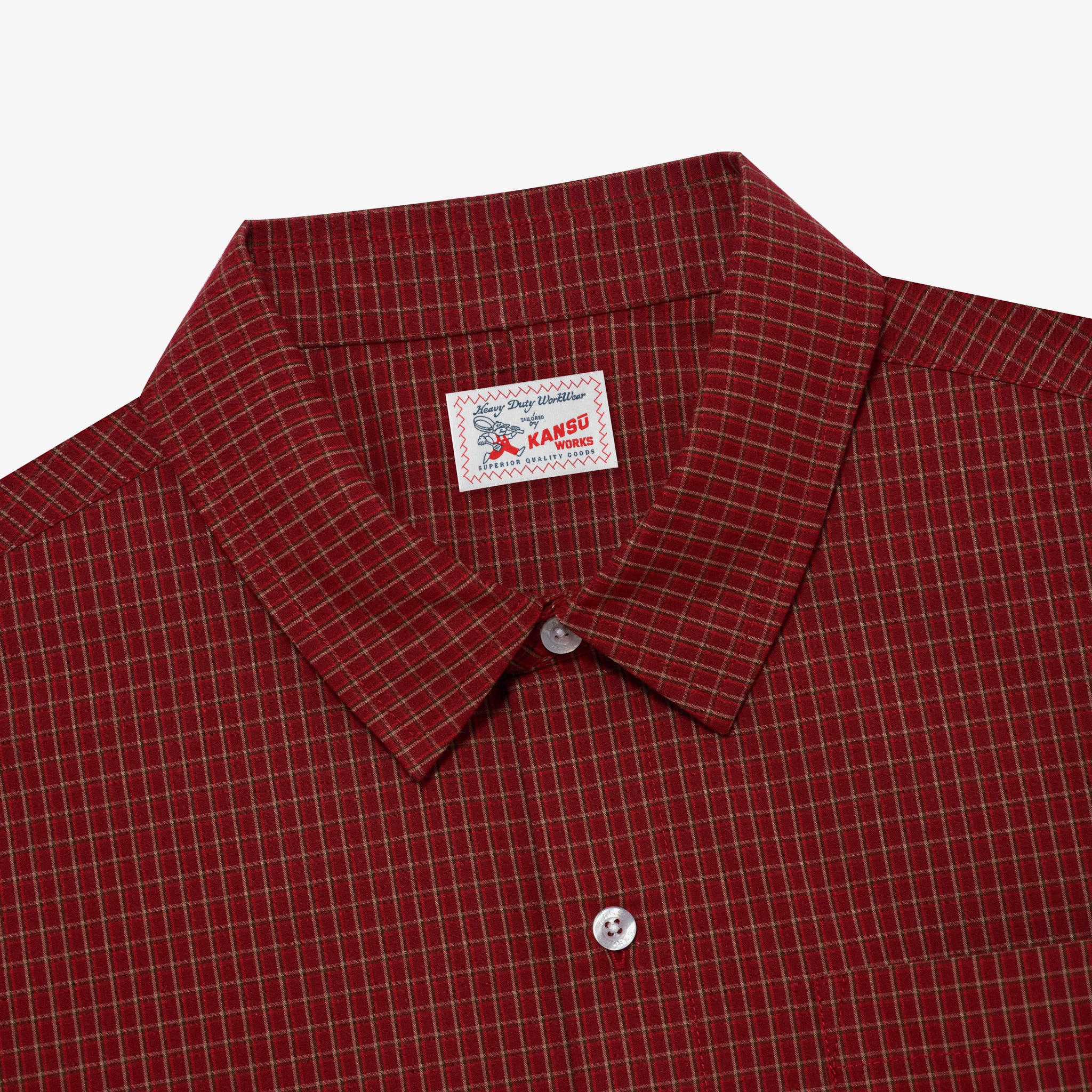 Short Sleeve Checkered Shirt