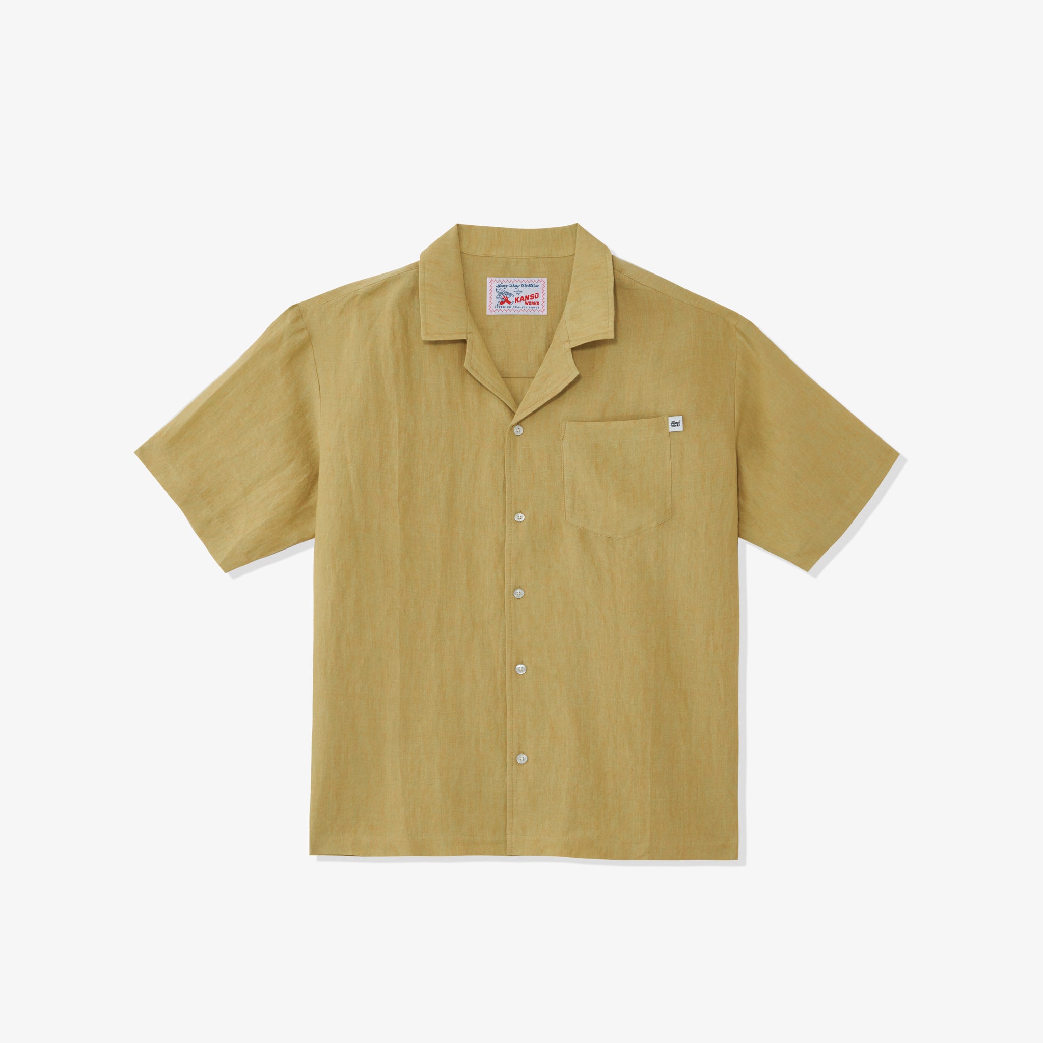 Cuban Collar Linen Shirt