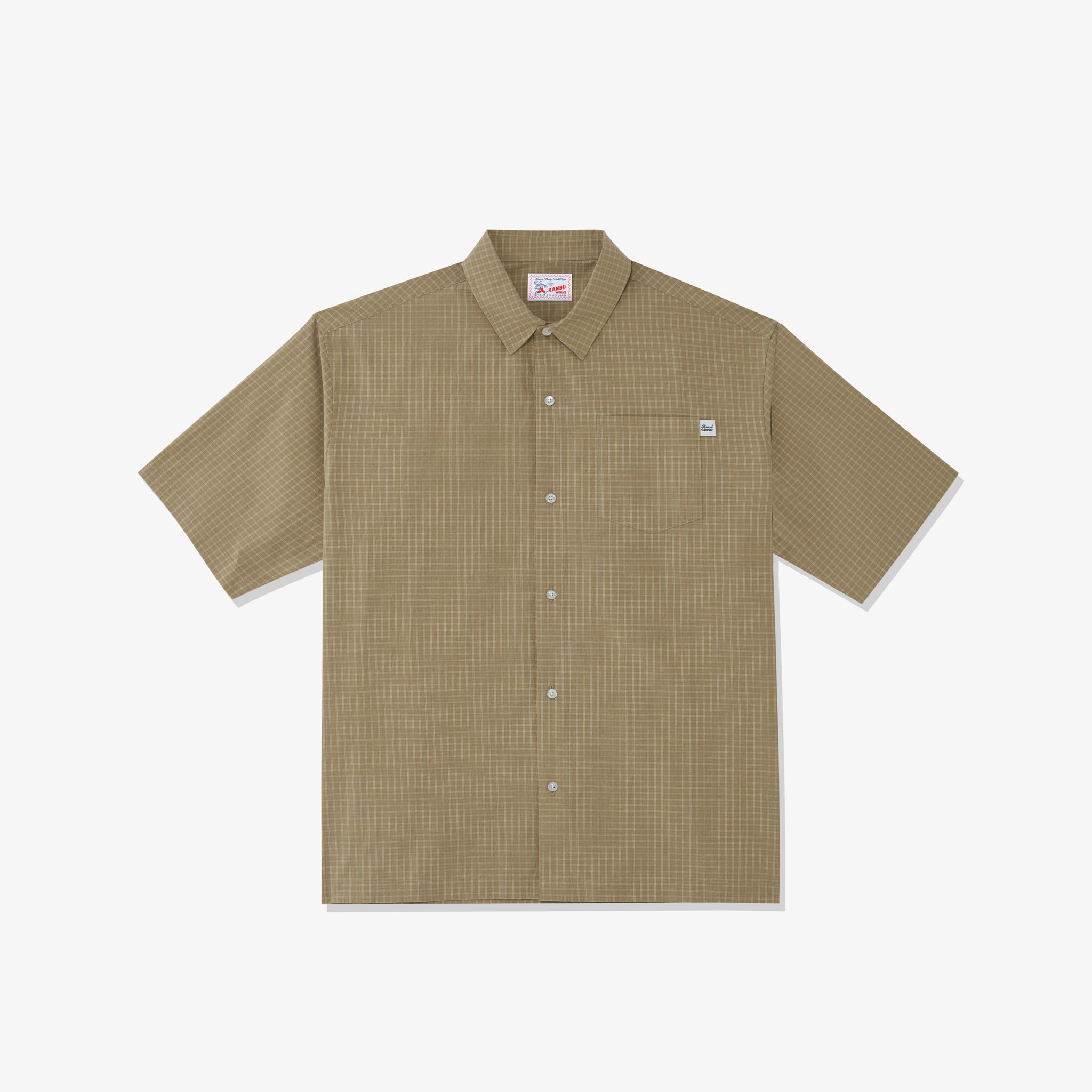 Short Sleeve Checkered Shirt