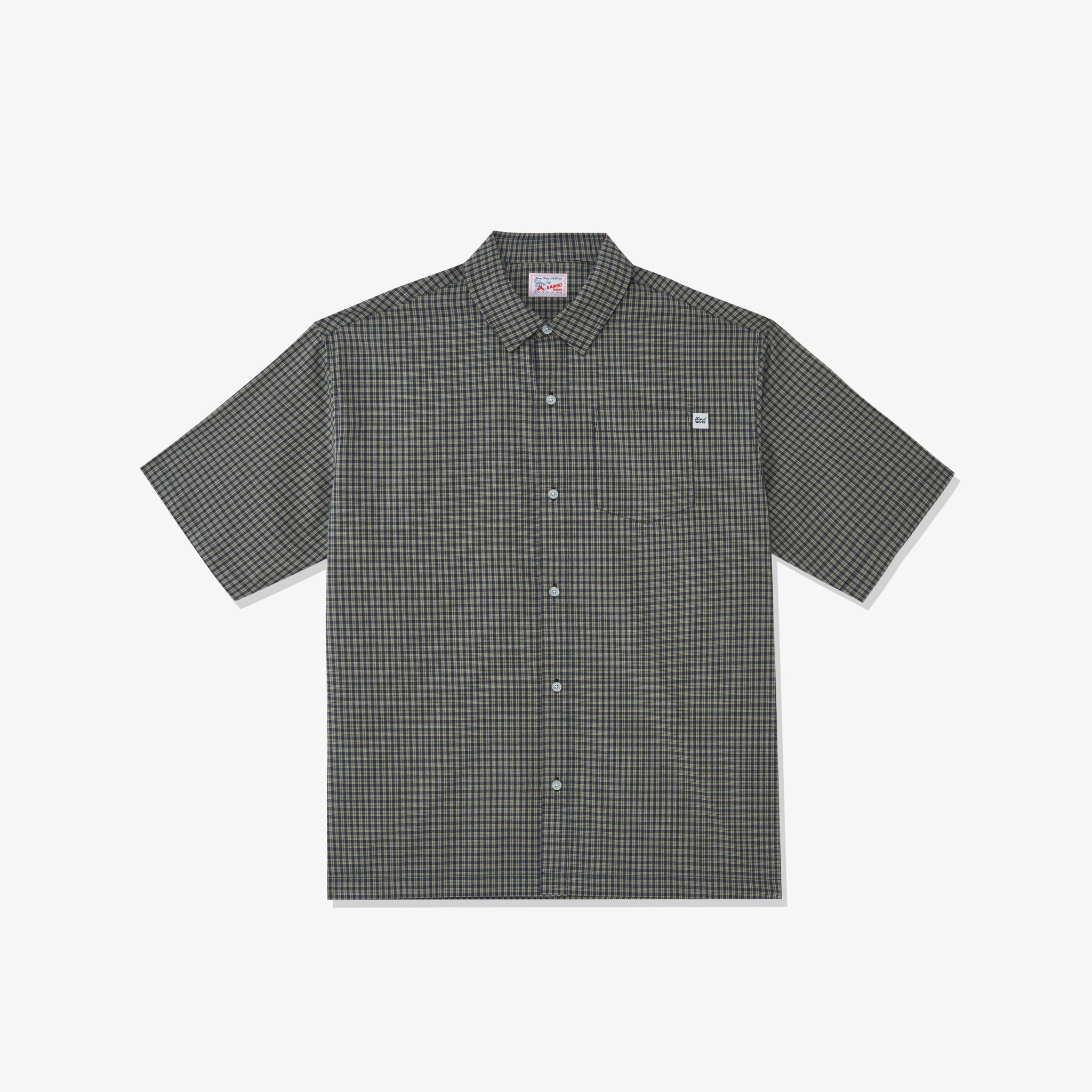 Short Sleeve Checkered Shirt