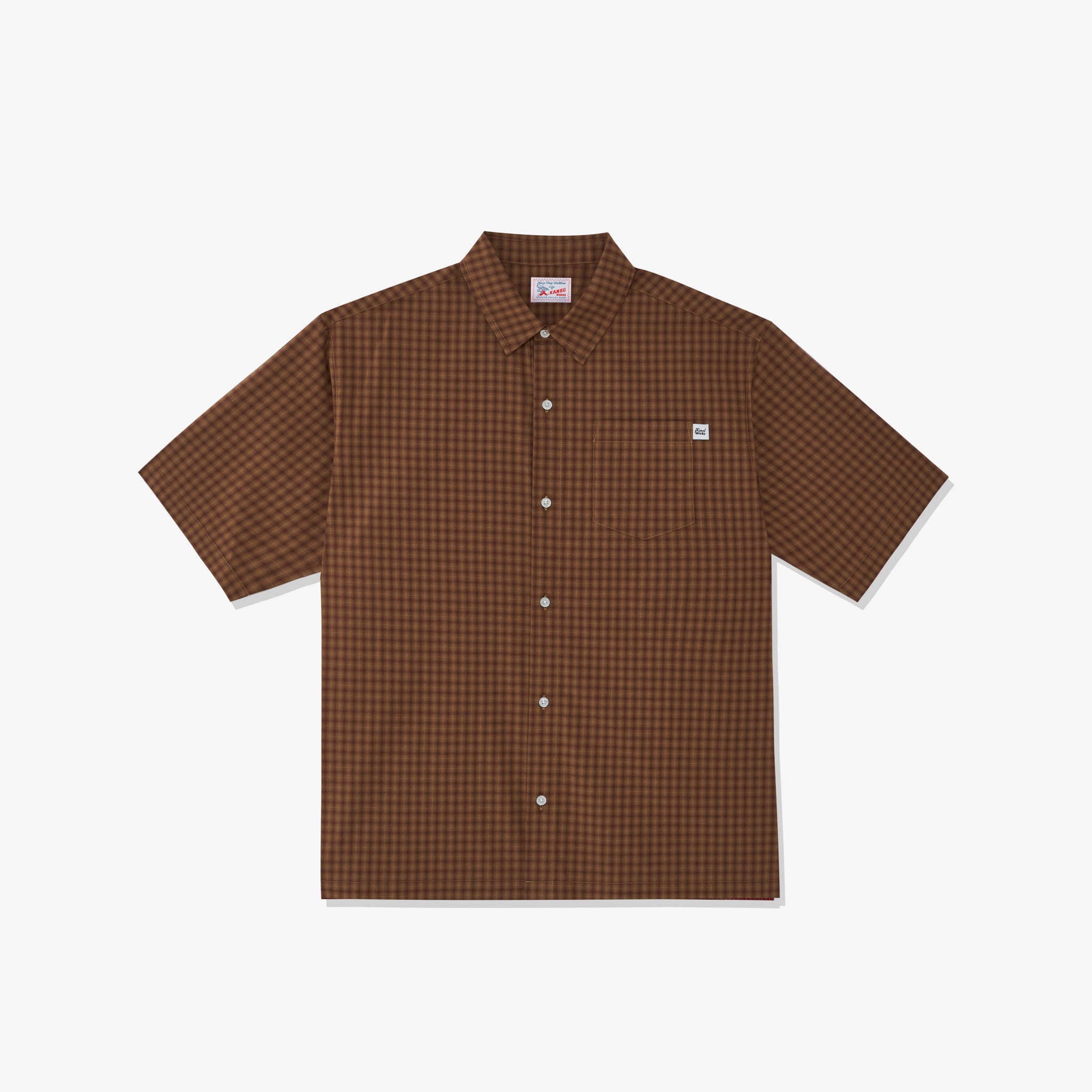 Short Sleeve Checkered Shirt