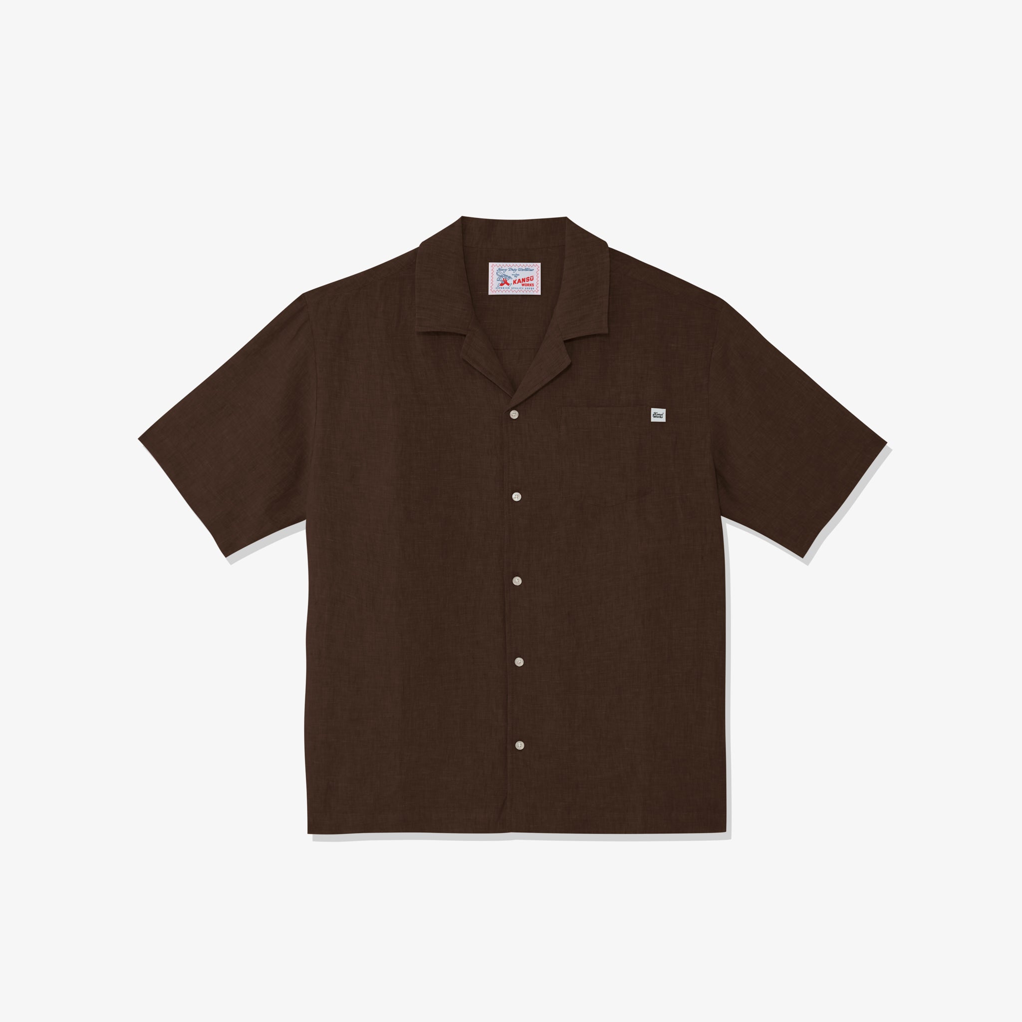 Cuban Collar Linen Shirt