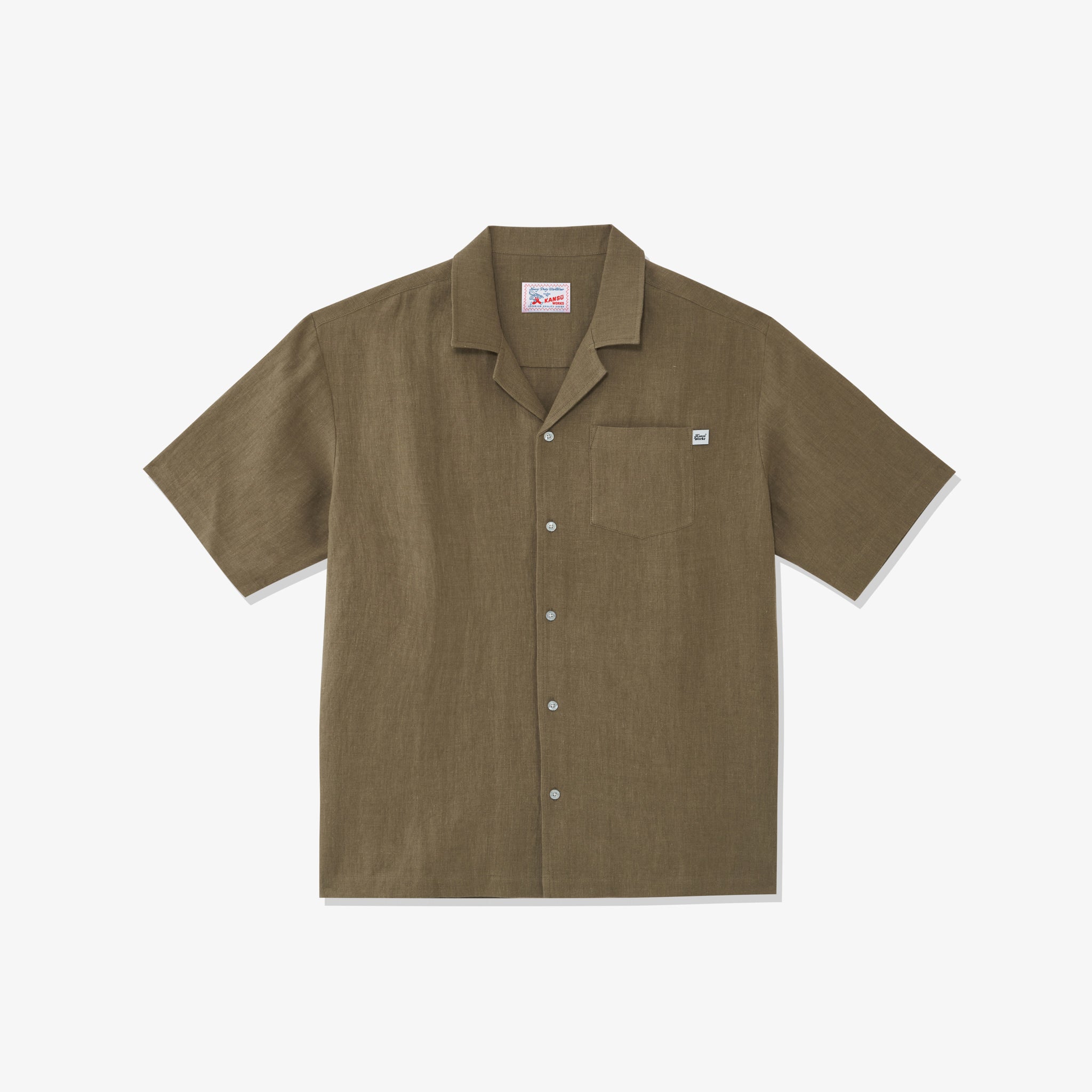 Cuban Collar Linen Shirt