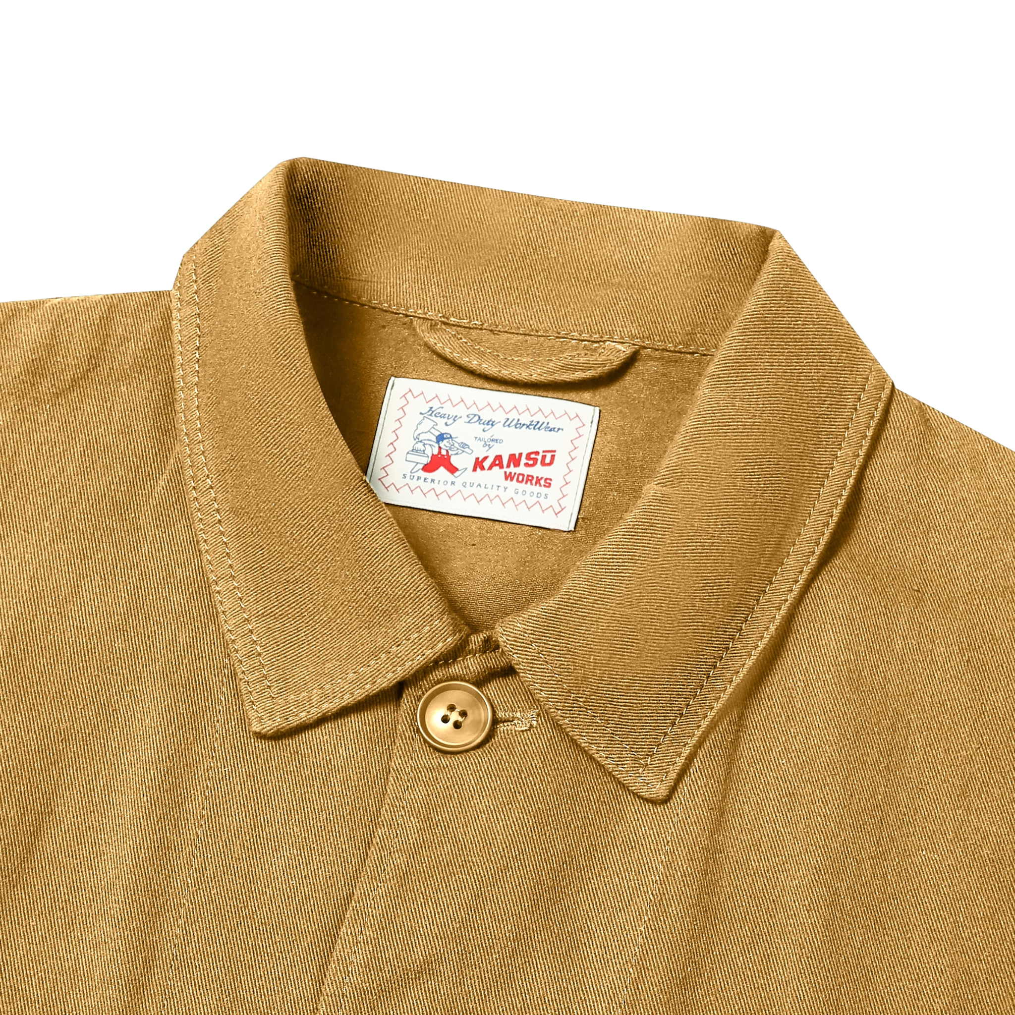 Lightweight French Chore Jacket - Camel
