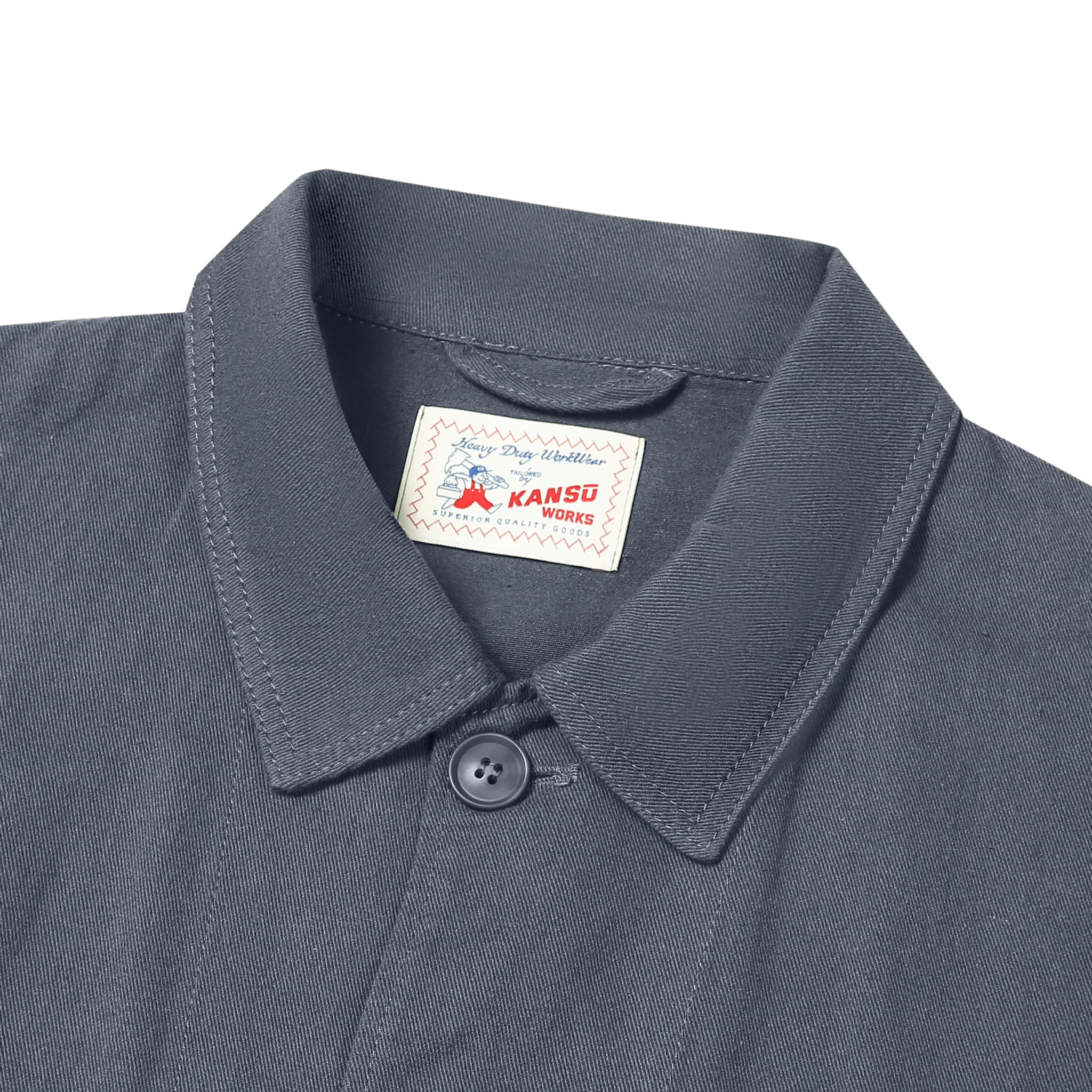 Lightweight French Chore Jacket - Washed Blue