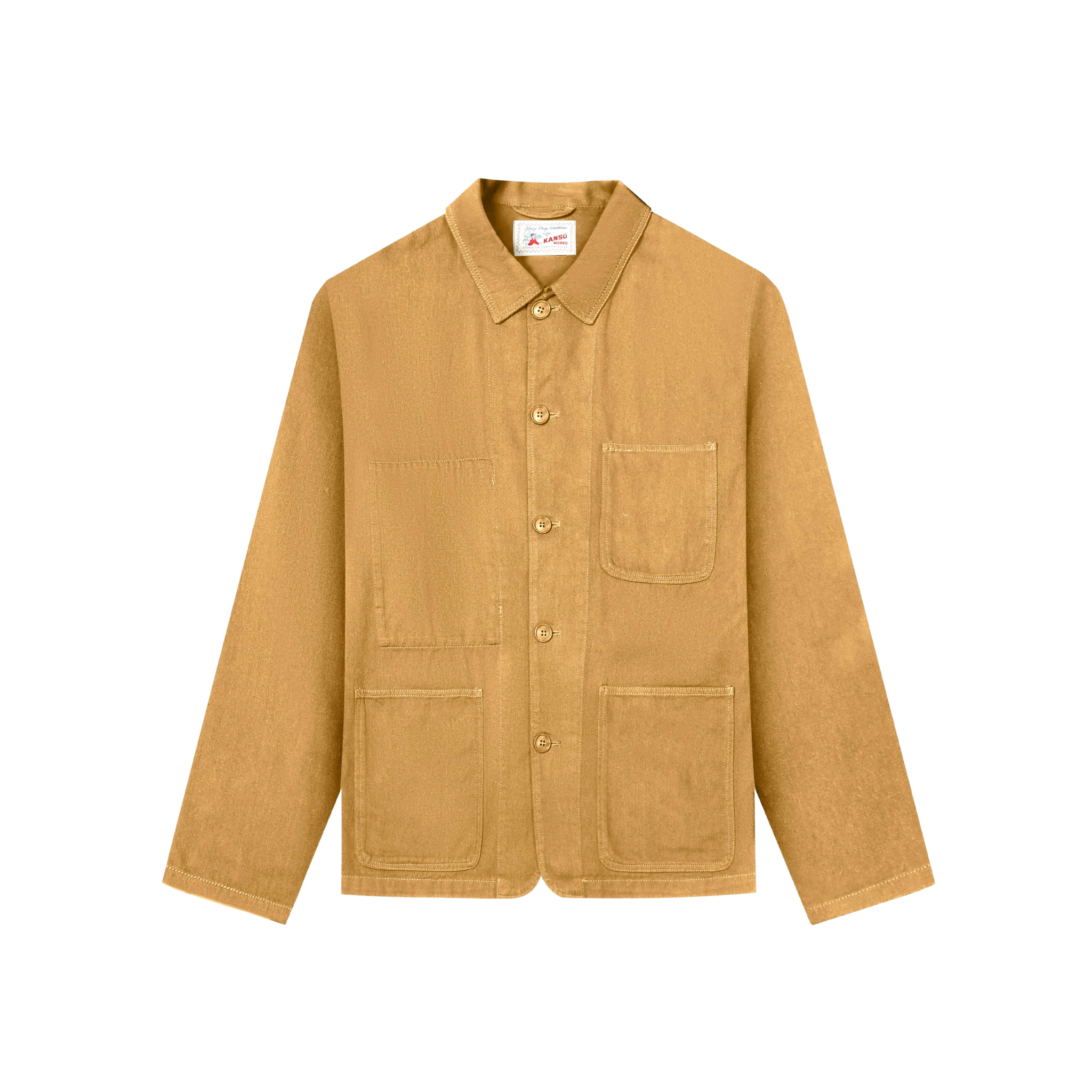 Lightweight French Chore Jacket - Camel