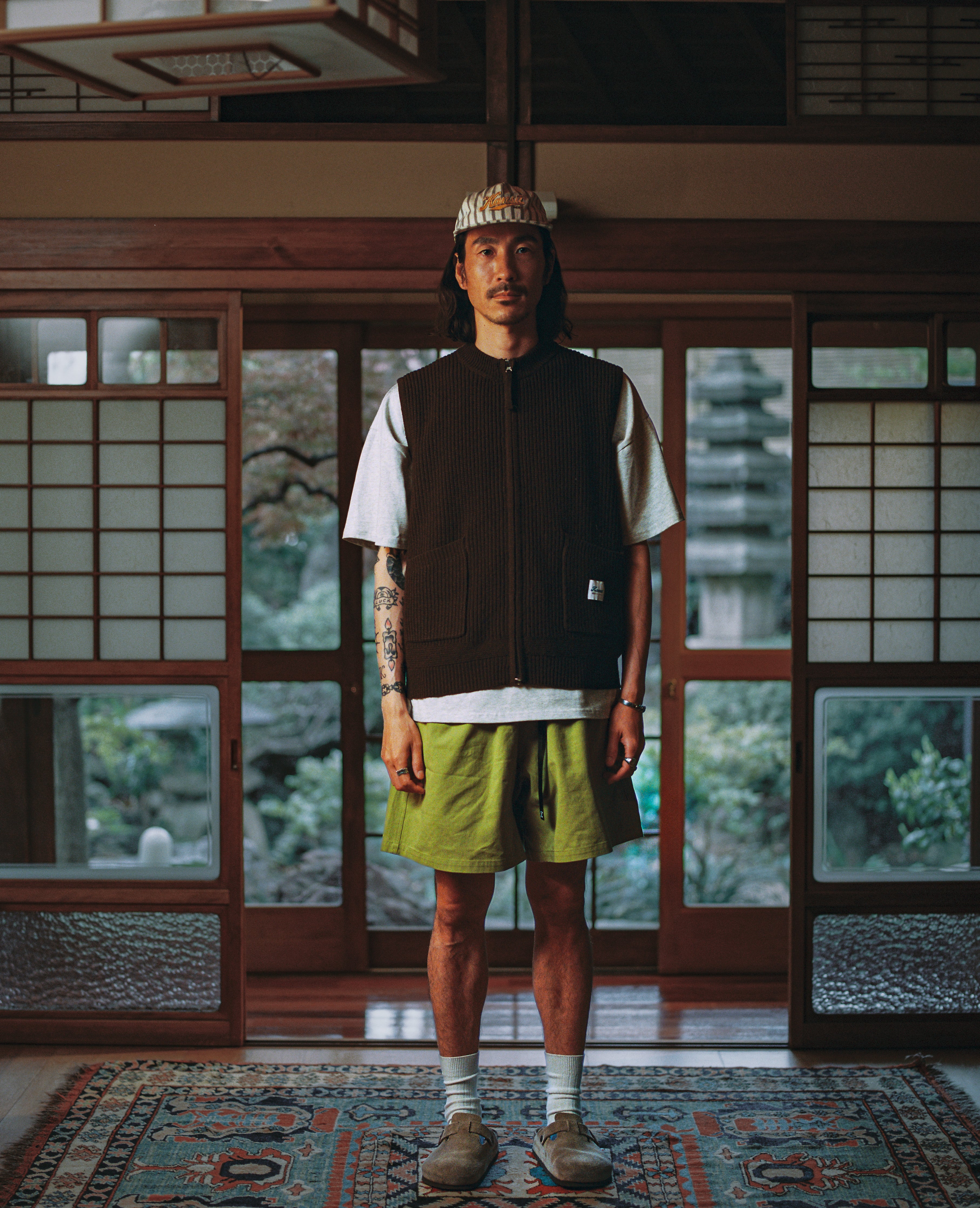 Rib Wool Zip Up Vest