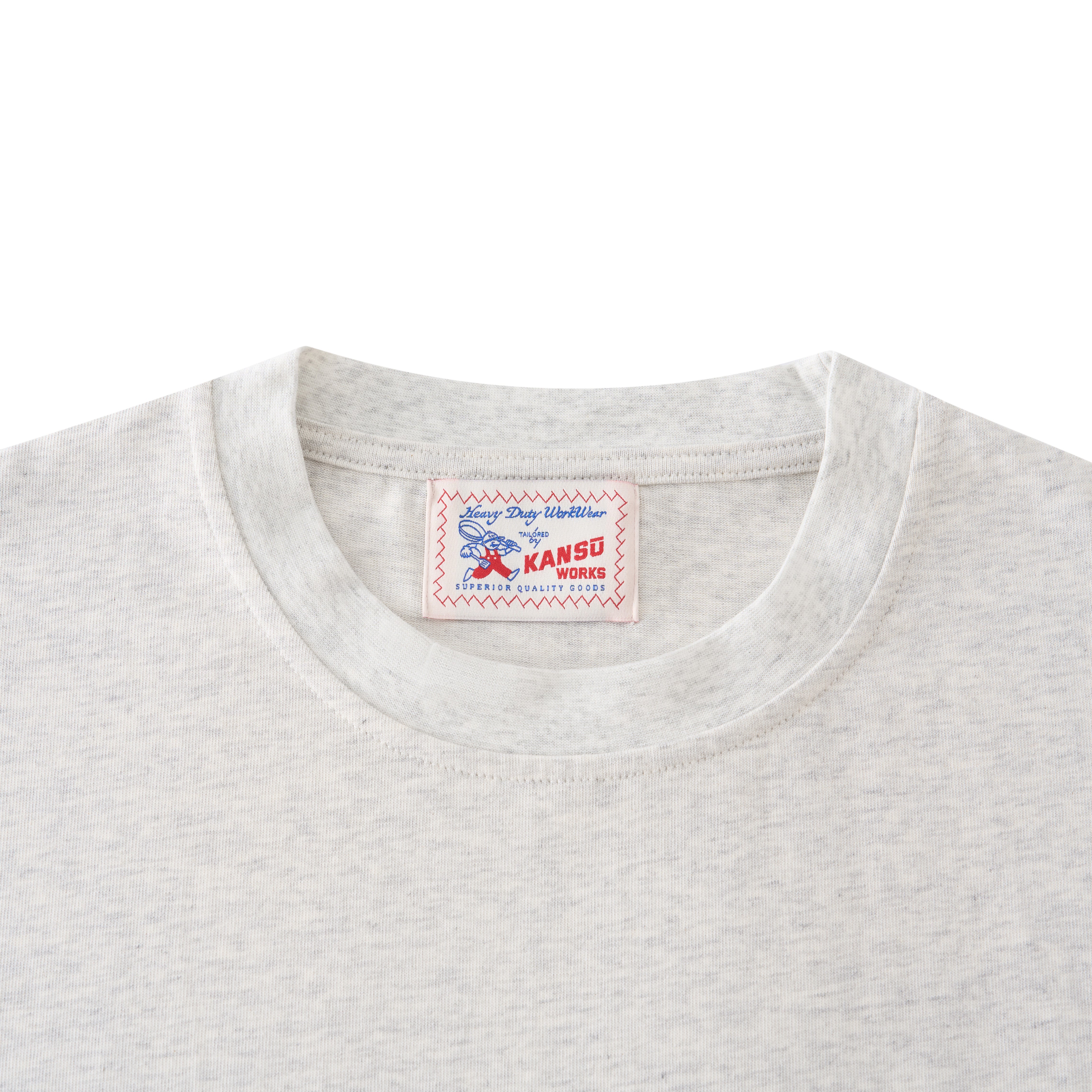 Kansū Blank Tee - Ash Grey