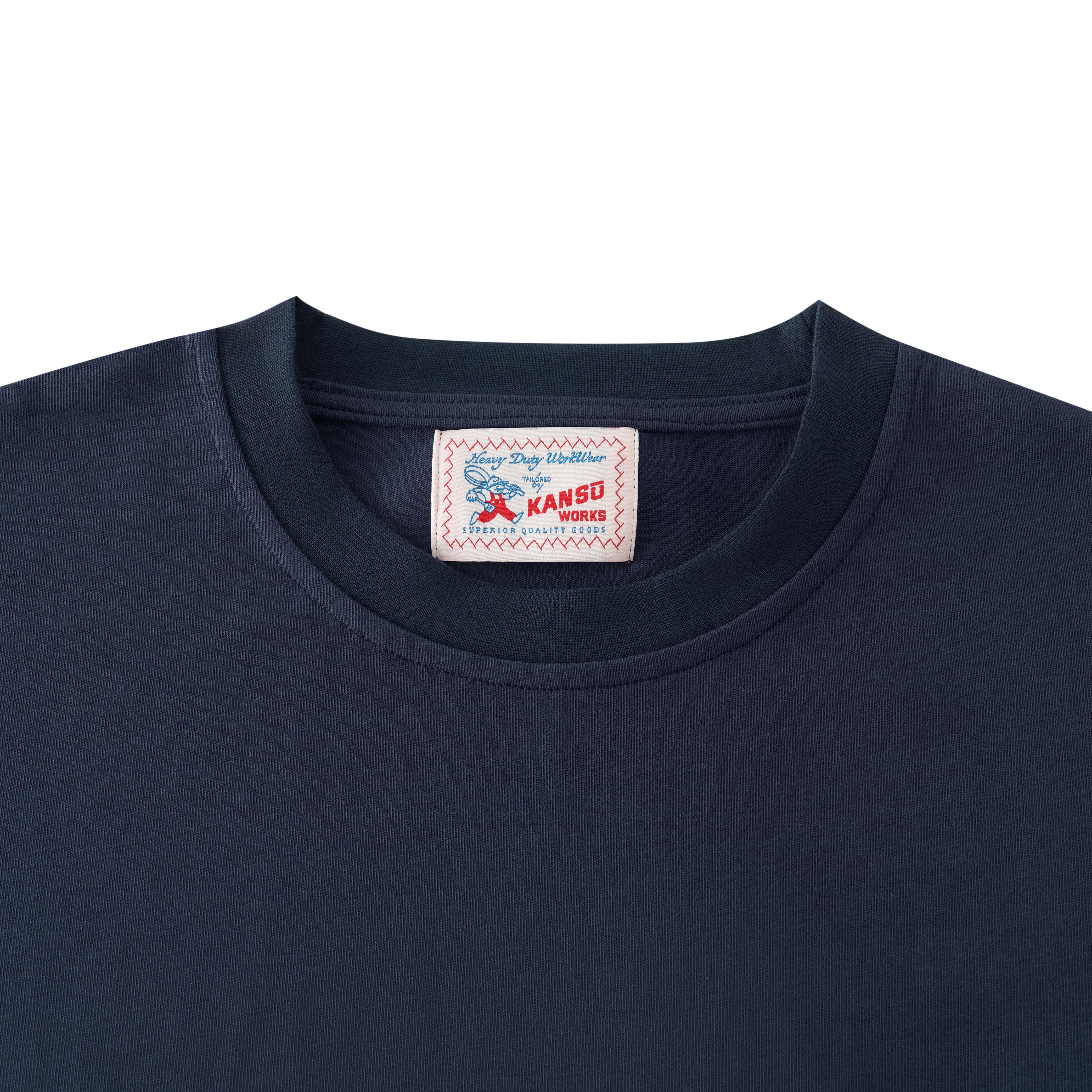 Kansū Blank Tee - French Navy